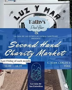 Charity market at Kathy's Pool Bar, Puerto del Carmen